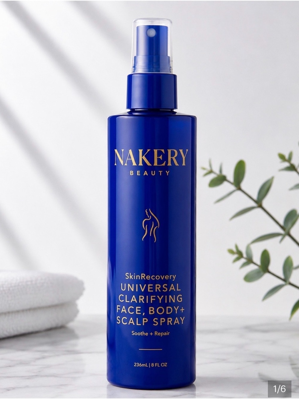 Nakery Beauty SkinRecovery Universal Clarifying Face, Body + Scalp Spray